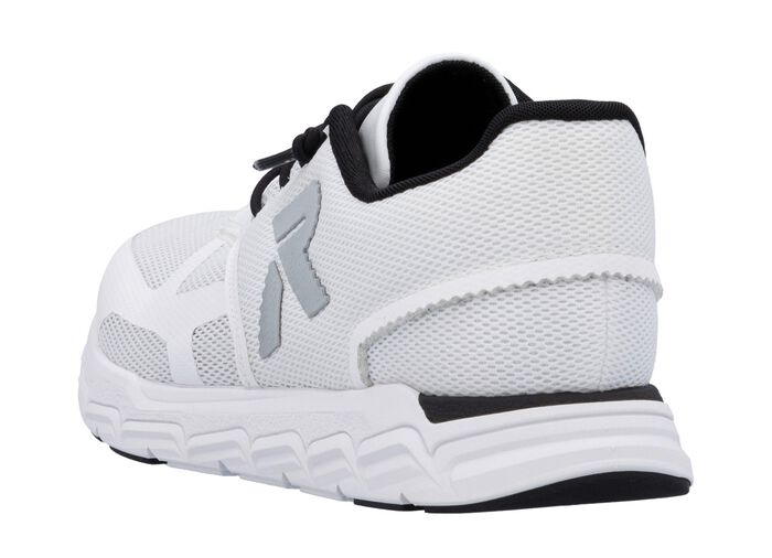 Rieker sneaker gemaakt van gedeeltelijk gecoat mesh-materiaal WIT