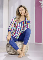 Pyjama's met manchetten, duurzame katoenteelt 