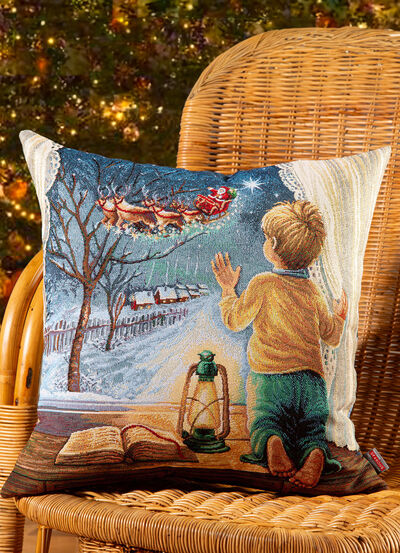 Kussenhoes van tapijt 