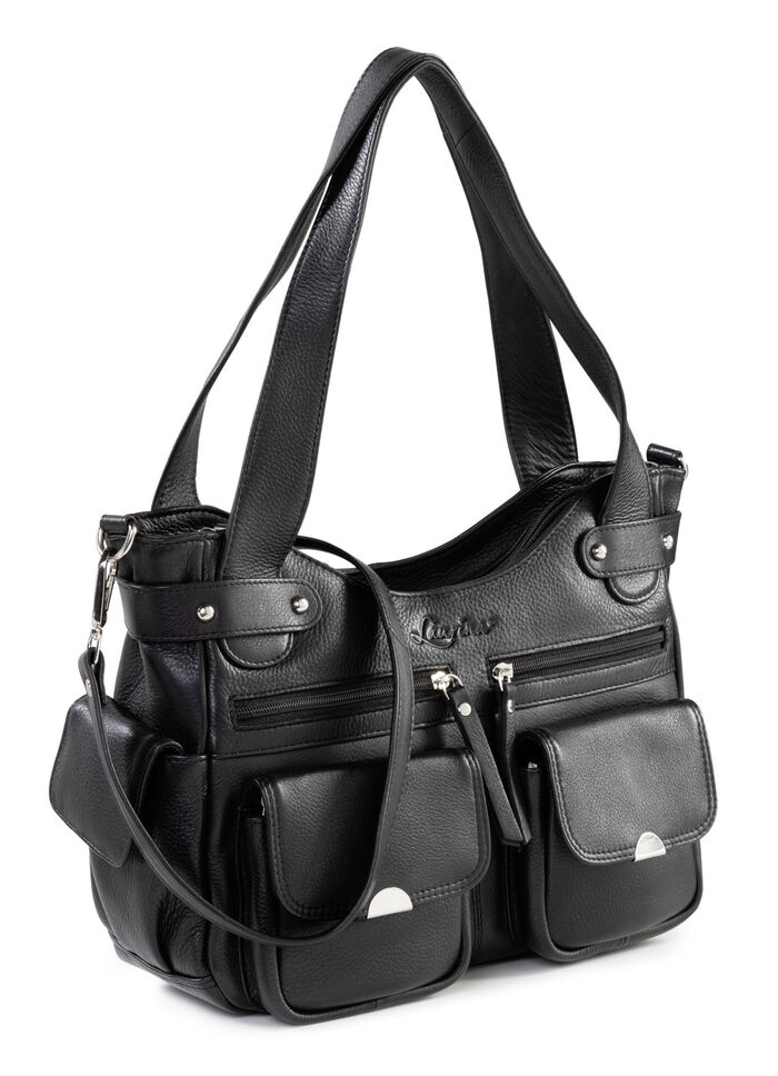 Laurina tas van volledig rundleer in nappaleer 