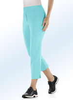 7/8-broek met hogere tailleband in 7 kleuren TURQUOISE