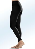 Twee-pack elastische leggings 2X ZWART