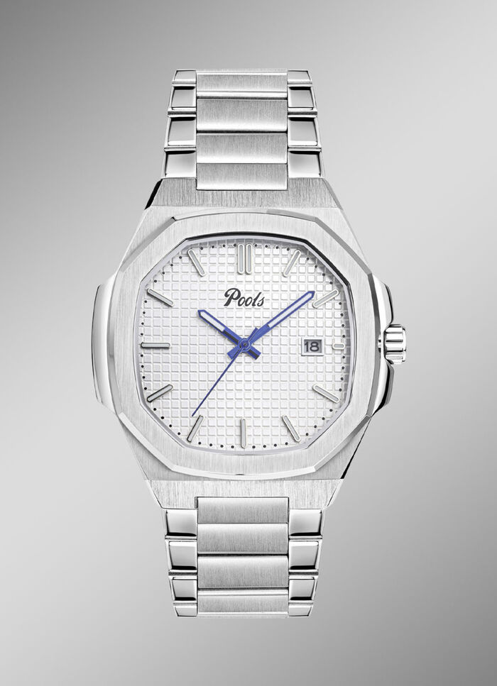 Quartz herenhorloge van roestvrij staal 