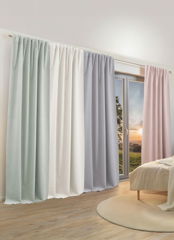 Verduisterende sjaal met multifunctionele tape GRIJS