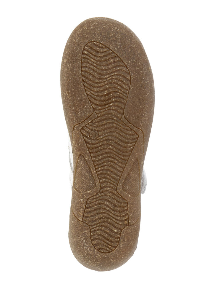 ELENA EDEN pantoffels van schaduwrijk nappaleer WIT