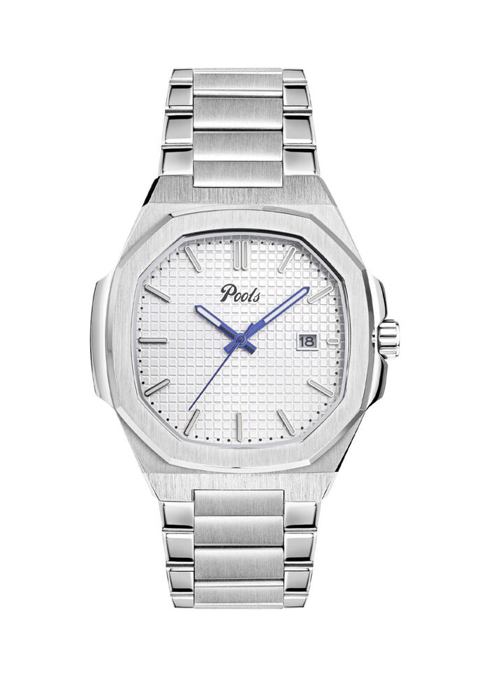 Quartz herenhorloge van roestvrij staal 