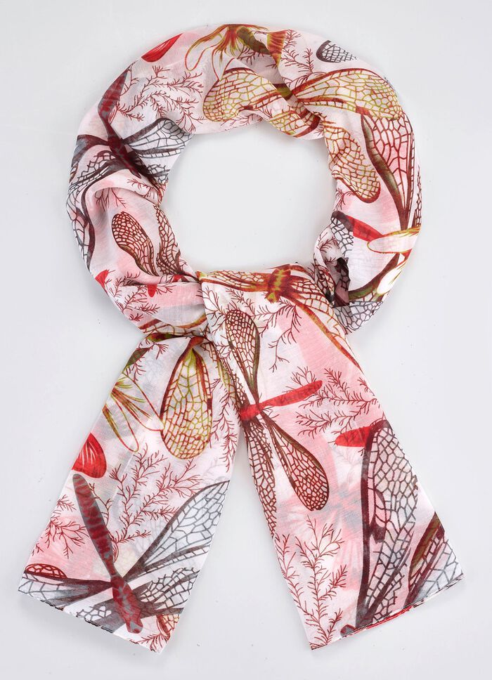 Sjaal met libellemotieven 