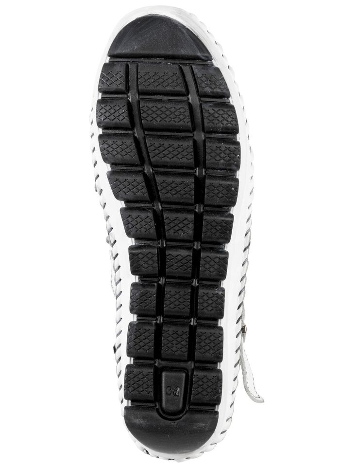 Gemini, zomerlaarzen voor dames, breedte G, met uitneembaar voetbed WIT-ZWART