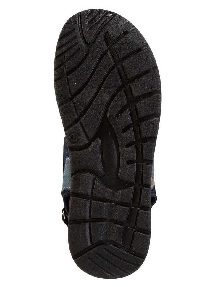 Synthetische en textiel sandaal 