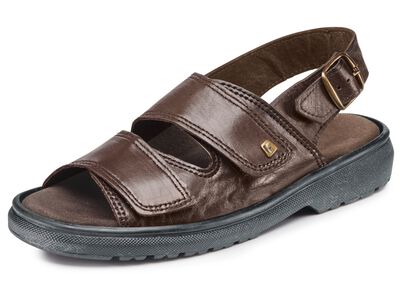Comfortabele herensandalen, breedte K, met uitneembaar voetbed 