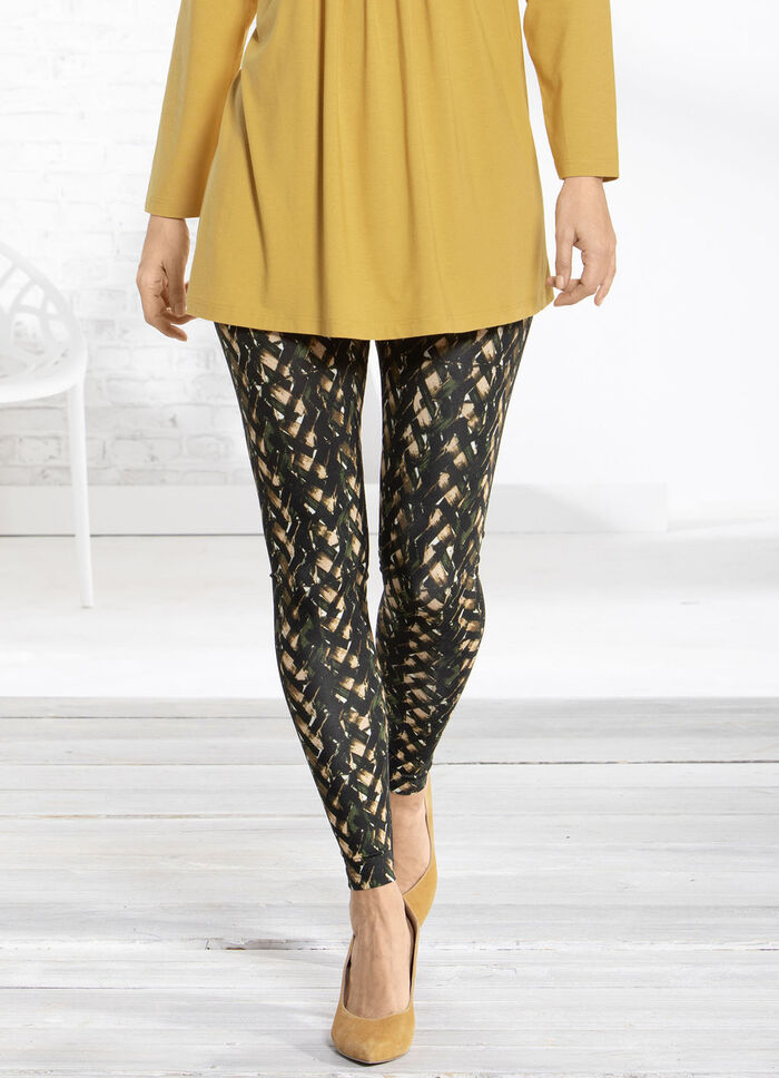 Legging met briljant gekleurde inkjetprint 