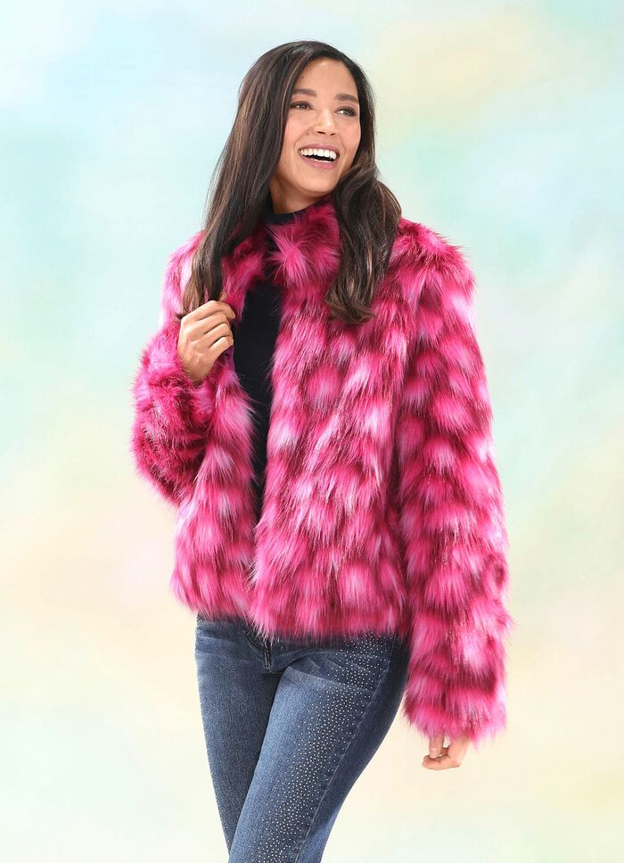 Kort jasje met een hoge aaibaarheidsfactor 