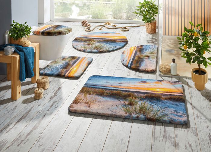 Badkameraccessoireset met antislip achterkant 