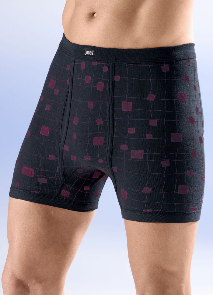 Vierpack onderbroeken met all-over design 