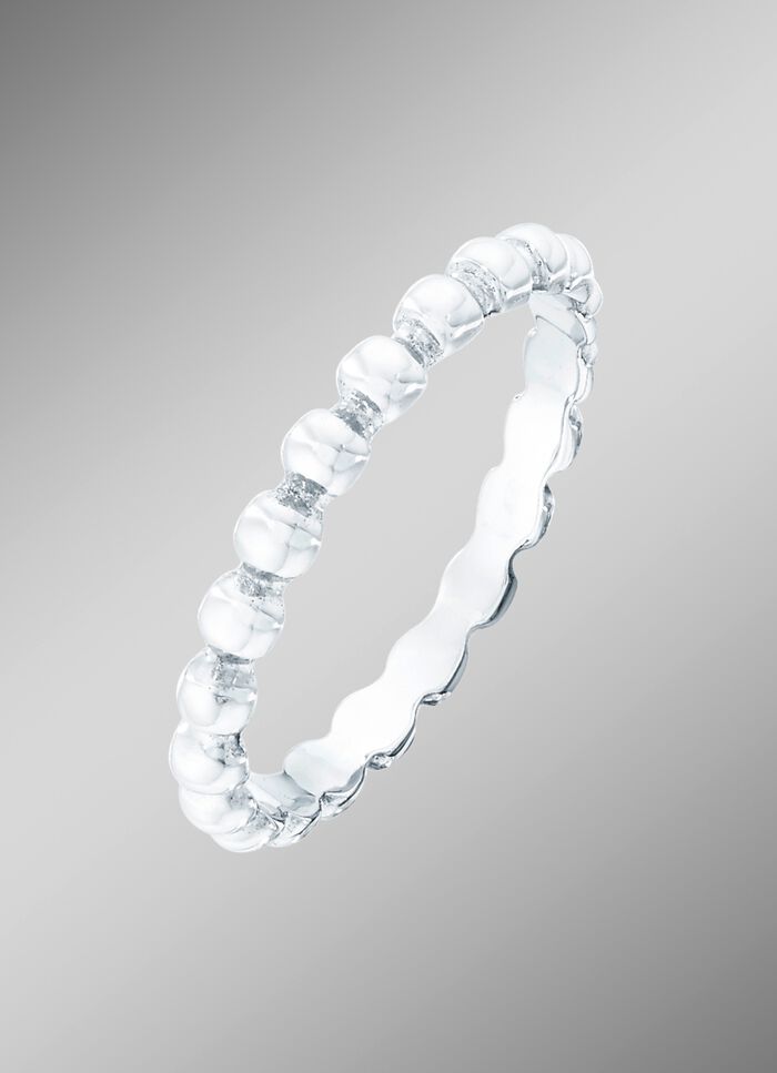 Tijdloze damesring in witgoud 