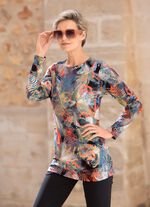 Shirt met schitterende kleurenprint 