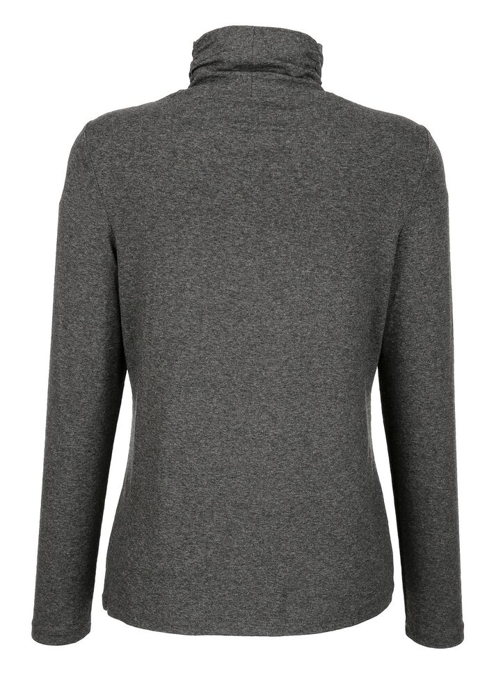 Shirt met ruches in 5 kleuren ANTRACIET