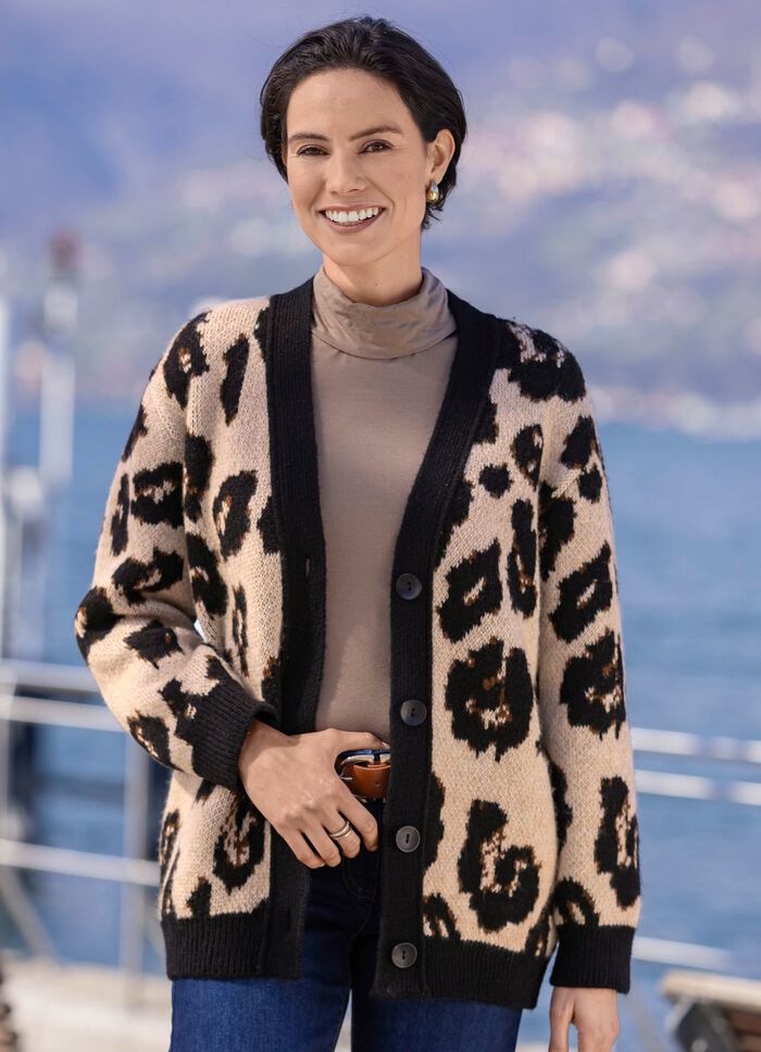 Cardigan met een pluizig gevoel 