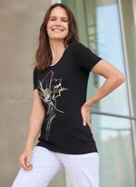 Shirt met bordversiering 