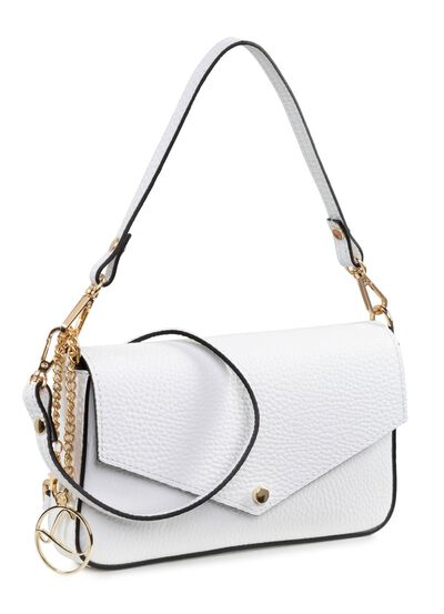 Laurina mini-tasje van generfd kalfsnappaleer 