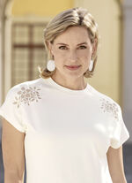 Buitengewone oorbellen, echte schelp 