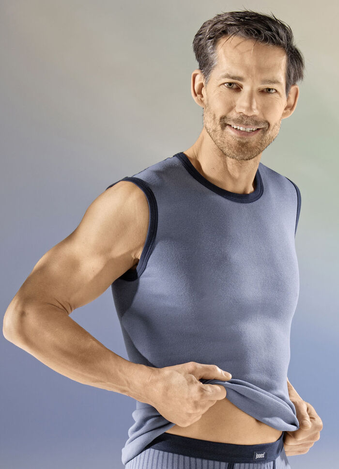 Set van drie strakke overhemden met contrasterende bies 