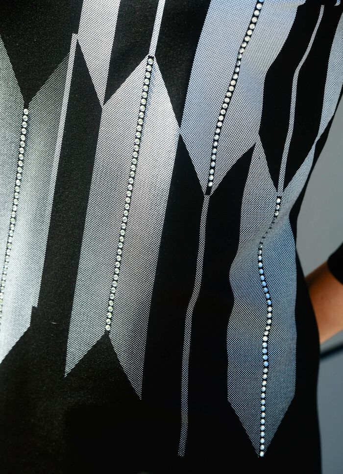 Shirt met contrastprint 