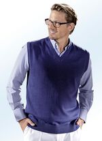 V-hals trui in 5 kleuren MARINE