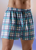 Set van vier boxershorts met elastische tailleband 