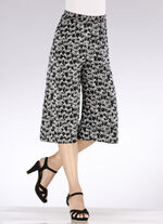Culottes in pull-on stijl SCHWARZ-WEISS