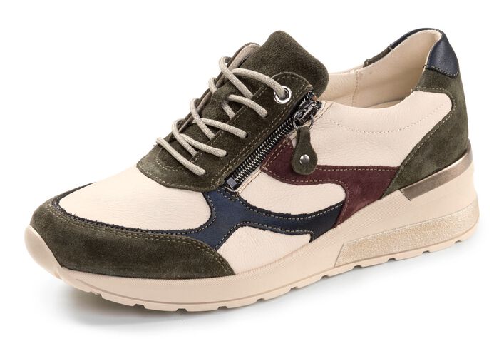 Waldl&auml;ufer, trendy damessneakers, breedte H, met uitneembaar voetbed BEIGE-KLEURIG