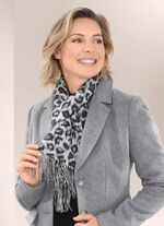 Sjaal met roofdierbontontwerp 