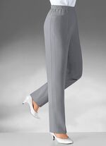Broek in een comfortabel pull-on-model MIDDENGRIJS