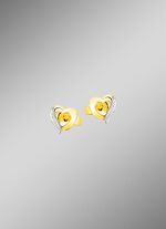 Hart oorbellen in twee kleuren 