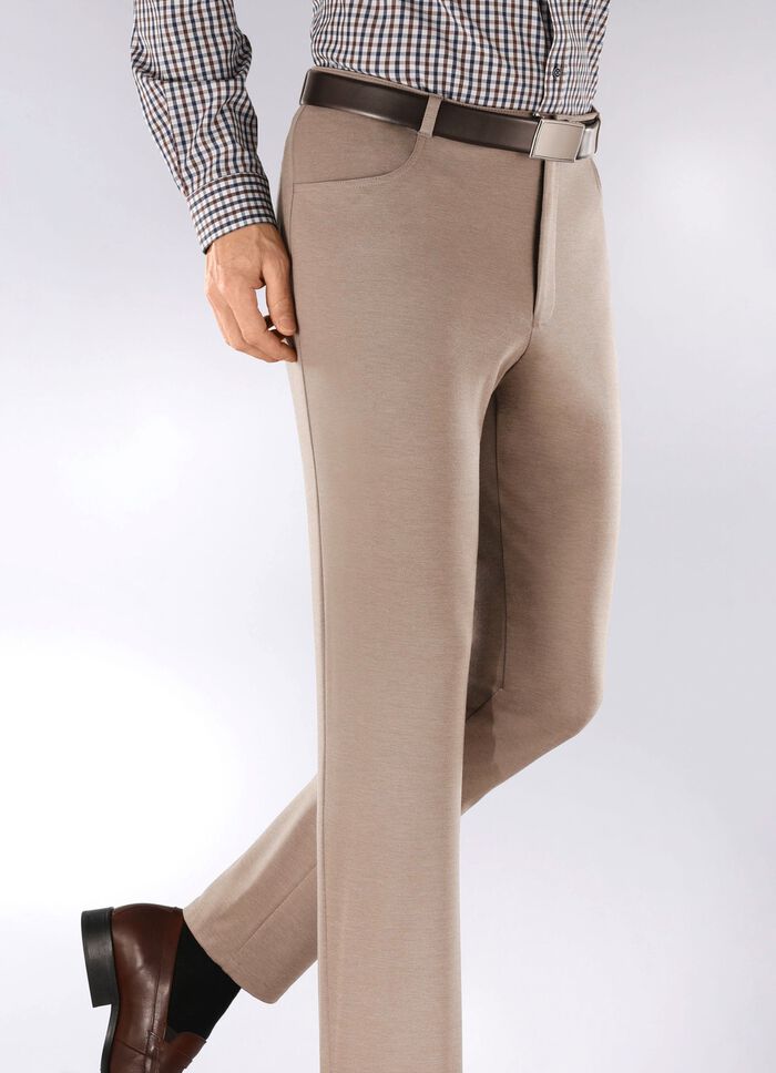 Prachtige broek van "Klaus Modelle" in 4 kleuren TAUPE MELANGE