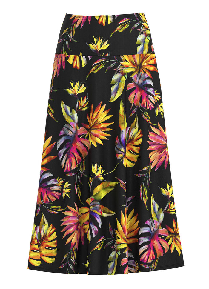 Rok met schitterende kleurenprint 