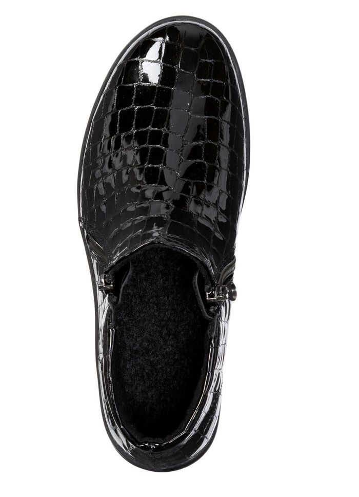 ELENA EDEN, comfortabele dameslaarzen, breedte H, met uitneembaar voetbed ZWART