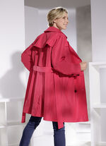 Trenchcoat met riem in 2 kleuren ROOD