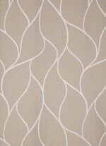 Gordijn met een prachtig golfmotief BRUIN