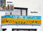 Balkon privacyscherm &ldquo;Zonnebloemen&rdquo; 