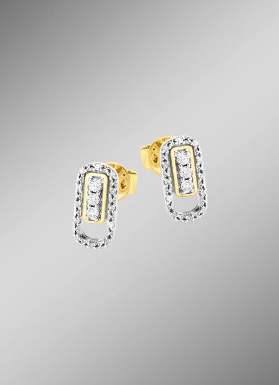 Chique oorbellen met diamanten 