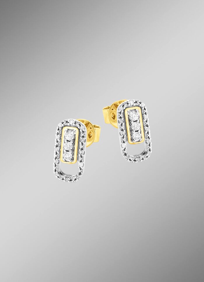 Chique oorbellen met diamanten 