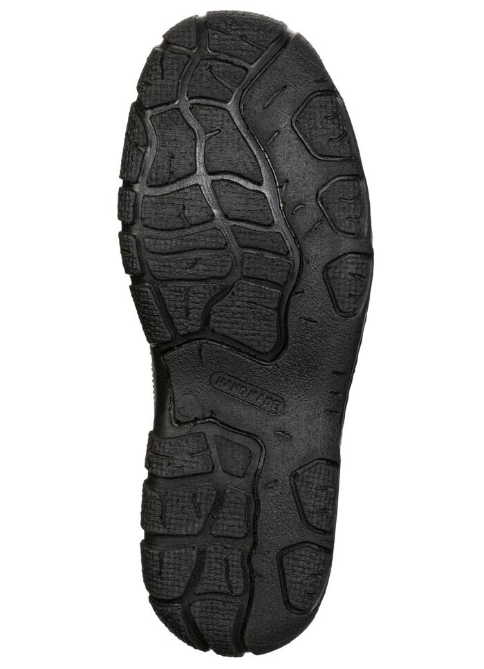 GINO GALANTE, klassieke herenpantoffels, met uitneembaar voetbed ZWART