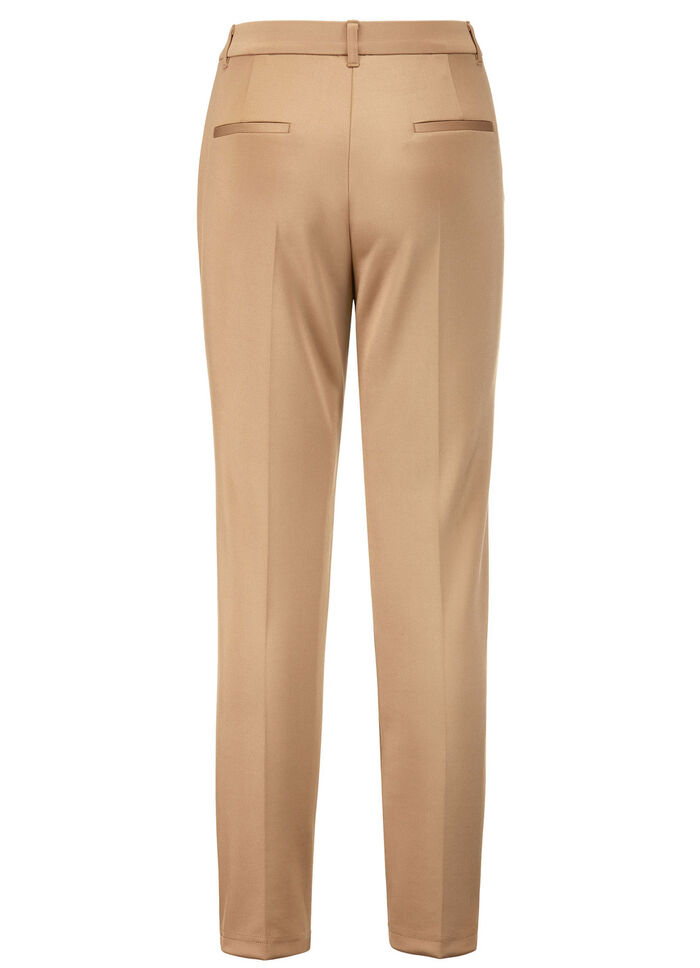 Elegante glinsterende broek KAMEEL