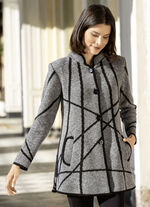 Gebreide jas in jacquardmotief 