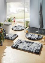 Badkamerset van Grund met antislip-achterkant GRAU