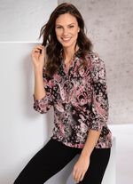 Shirttuniek met felgekleurde print 