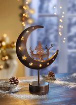 Verlichte metalen maan 