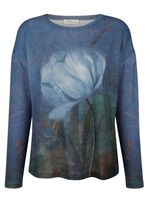Shirt met subtiele bloemenprint 
