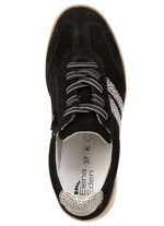 ELENA EDEN, trendy damessneakers, breedte K, met uitneembaar voetbed SCHWARZ-BEIGE